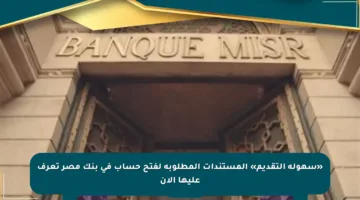 «سهولة التقديم» المستندات المطلوبة لفتح حساب في بنك مصر تعرف عليها الآن